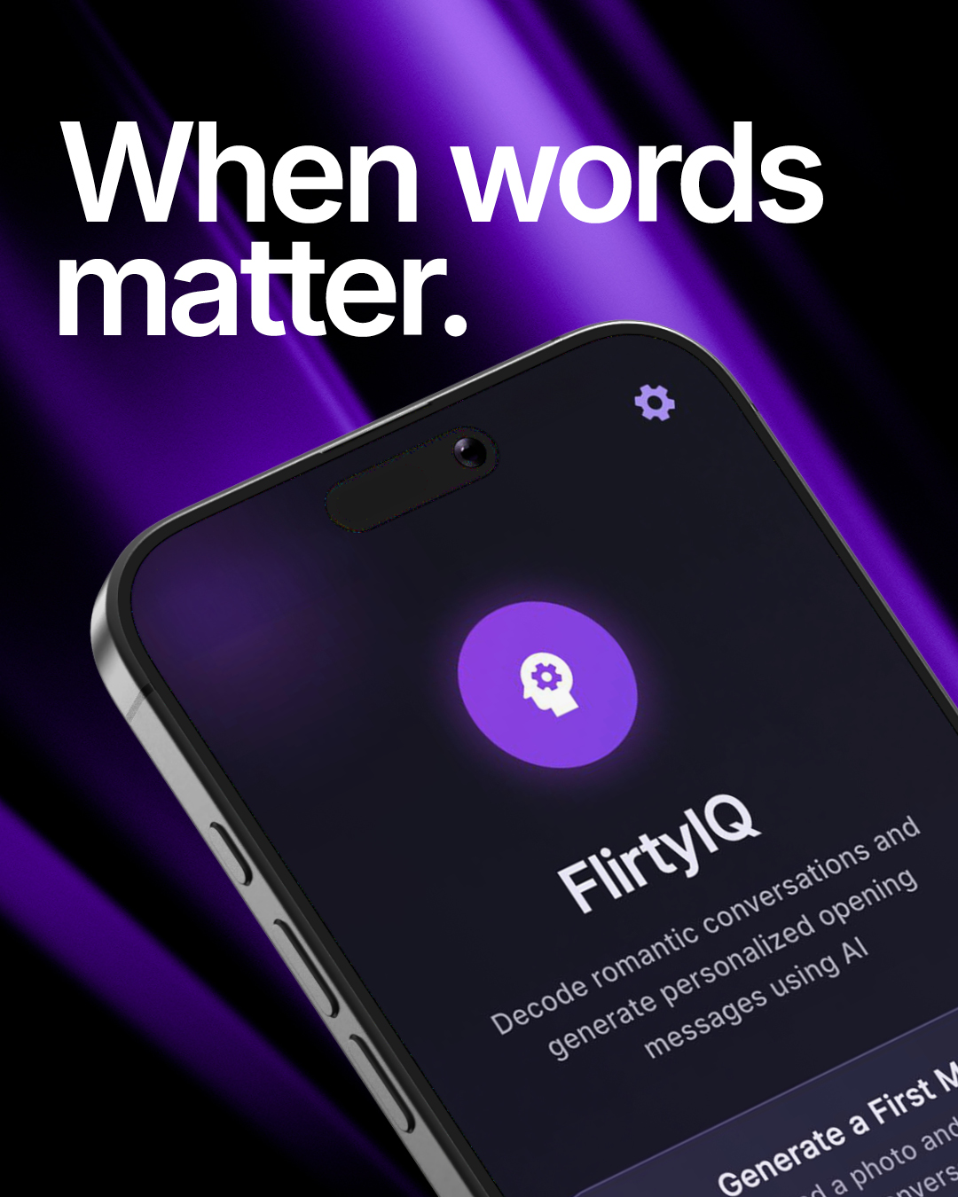 FlirtyIQ — mockup